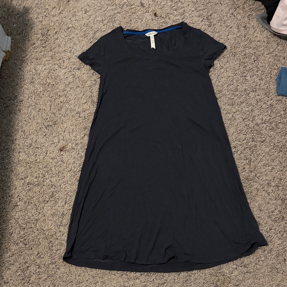 Matilda Jane Black Dress with Blue Trim